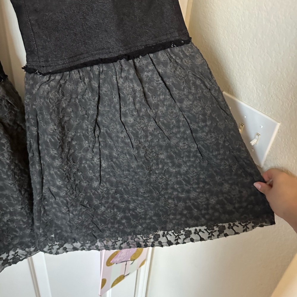 A Rare Bird Black Eyelet Flare Jeans - Picture 5 of 11